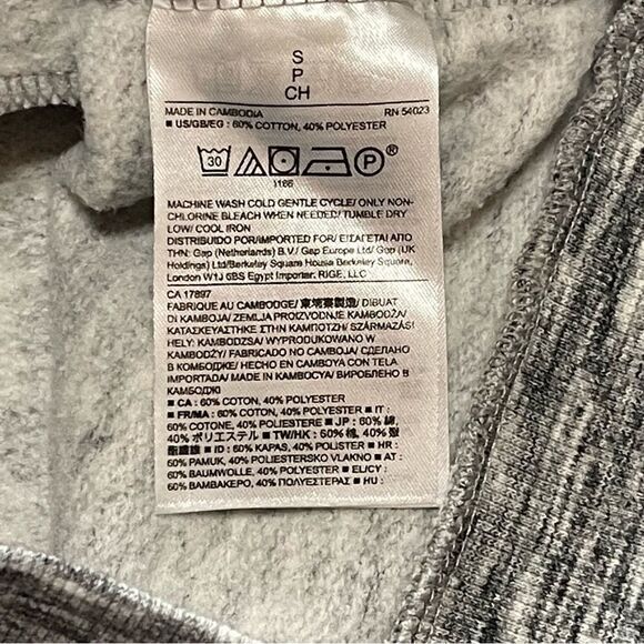 Banana Republic Gray Heathered Collared Sweater SMALL - Picture 14 of 14